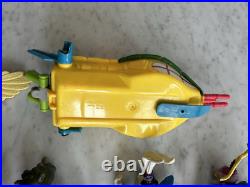 HUGE LOT Vintage TMNT Teenage Mutant Ninja Turtles Action Figures Toy Boat 1990s
