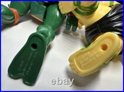 HUGE LOT Vintage TMNT Teenage Mutant Ninja Turtles Action Figures Toy Boat 1990s