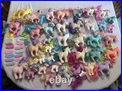 HUGE Lot 57 Vintage My Little Pony Figurines And Accessories 1980's Hasbro