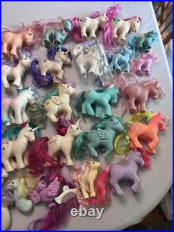 HUGE Lot 57 Vintage My Little Pony Figurines And Accessories 1980's Hasbro