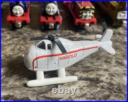 HUGE Thomas The Train Toy Lot Vintage Trains Lot Of 38 (B)
