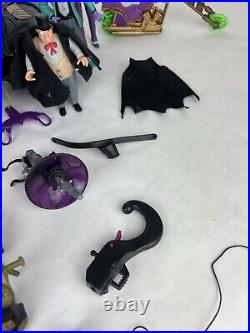 HUGE Vintage Batman The Animated Series & Movie Toy Lot Figures, Bat Mobile, Etc