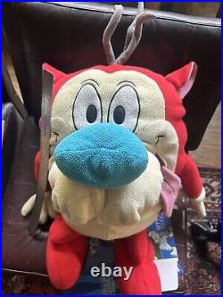 HUGE Vintage Ren And Stimpy Show Plush Toy Made By Baby Boom Consumer Products