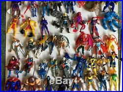 HUGE Vintage X-Men Toy Lot 96 ACTION FIGURES + MANY Accessories Deadpool