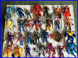 HUGE Vintage X-Men Toy Lot 96 ACTION FIGURES + MANY Accessories Deadpool