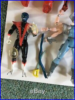 HUGE Vintage X-Men Toy Lot 96 ACTION FIGURES + MANY Accessories Deadpool