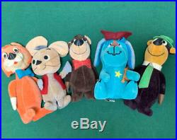 Hanna Barbera Vintage plush toy set 5 Figure 1960 Huckleberry Hound and friends