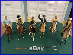 Hartland Cowboy and Horse Figures 1950s Dale Evans Wyatt Earp Cochise Included