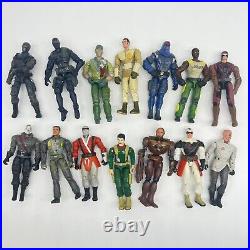 Hasbro GI Joe Action Figure Lot Of 14 Vintage Toy Military Men Army Read