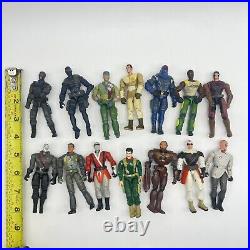 Hasbro GI Joe Action Figure Lot Of 14 Vintage Toy Military Men Army Read