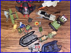 Huge Gijoe 19 Vehicles 8 Figures 4 Action Packs Vintage Cobra Toy Lot