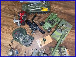 Huge Gijoe 19 Vehicles 8 Figures 4 Action Packs Vintage Cobra Toy Lot