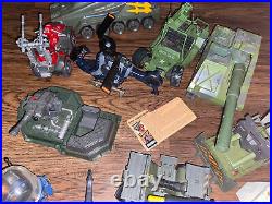 Huge Gijoe 19 Vehicles 8 Figures 4 Action Packs Vintage Cobra Toy Lot