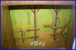 Huge Johnny West Circle X Ranch Complete Bunks Barn Stable W 3 Figures Geronimo