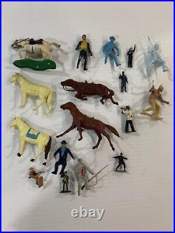 Huge Lot Of Vintage Marx Plastic Toys And Others Total 143