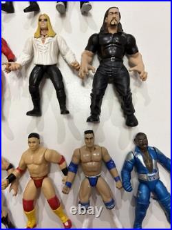 Huge Lot Of WWF, WWE, And WCW Vintage Figure Collection (50+ With Accessories!)