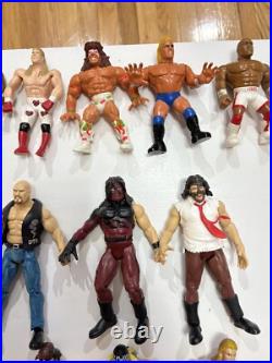 Huge Lot Of WWF, WWE, And WCW Vintage Figure Collection (50+ With Accessories!)