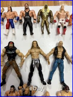 Huge Lot Of WWF, WWE, And WCW Vintage Figure Collection (50+ With Accessories!)