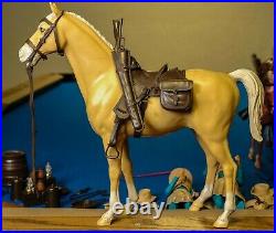 Huge Lot! Vintage Marx Johnny West with figures, 6 horses, accessories. Excellent