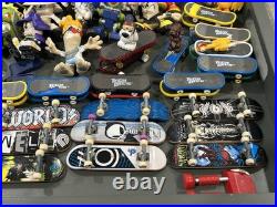 Huge Lot Vintage Tech Deck Dudes Action Figures And Boards