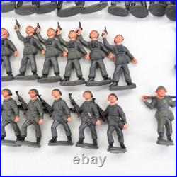 Huge Lot of 100+ Vintage Military Toy Figures Germany WW2 Including Lead Figures