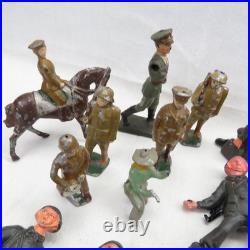 Huge Lot of 100+ Vintage Military Toy Figures Germany WW2 Including Lead Figures