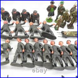 Huge Lot of 100+ Vintage Military Toy Figures Germany WW2 Including Lead Figures