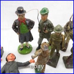 Huge Lot of 100+ Vintage Military Toy Figures Germany WW2 Including Lead Figures