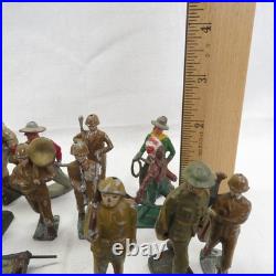 Huge Lot of 100+ Vintage Military Toy Figures Germany WW2 Including Lead Figures