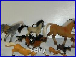 Huge Lot of Toy Horse Figures Schleich Funrise Imperial Breyer Safari Empire +++