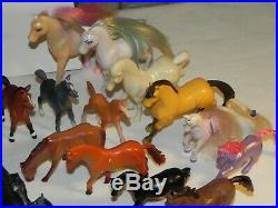 Huge Lot of Toy Horse Figures Schleich Funrise Imperial Breyer Safari Empire +++