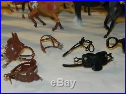 Huge Lot of Toy Horse Figures Schleich Funrise Imperial Breyer Safari Empire +++