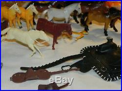 Huge Lot of Toy Horse Figures Schleich Funrise Imperial Breyer Safari Empire +++