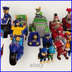 Huge Paw Patrol Toy Lot Figures & Vehicles Bundle Action Figures Dogs Trucks VTG