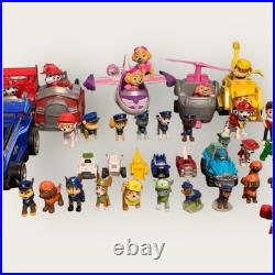 Huge Paw Patrol Toy Lot Figures & Vehicles Bundle Action Figures Dogs Trucks VTG