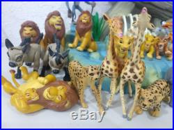 Huge The Lion King Figure Toy Lot Mattel 1994 Vintage 26 Figures And Pride Rock