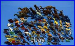 Huge Vintage 1981 Dinosaurs & Cavemen Playset DFC 3'x4' Playmat 170 Figures EXC