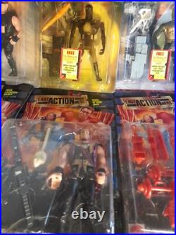 Huge Vintage Lot Of Toys 90s, The Terminator, The Shadow, Last Action Hero 16PC