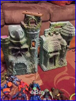 Huge vintage Motu Figure Castle Lot gray skull snake mountain he man toy lot