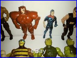 Huge vintage action figure toy lot. Ninja Turtles, He-Man, Thundercats, Etc