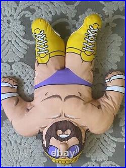 Hulk Hogan Macho Man WWF Pillow Buddy Buddies Vintage Retro 1990 Tonka Toy