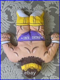 Hulk Hogan Macho Man WWF Pillow Buddy Buddies Vintage Retro 1990 Tonka Toy