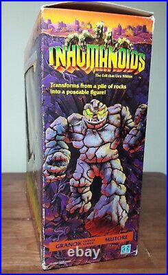 INHUMANOIDS GRANOK VINTAGE ACTION FIGURE 80s hasbro toy rock monster 1986