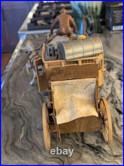 Ideal Toy Company Roy Rogers Stagecoach w Horses Driver Complete 1950s