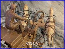 Ideal Toy Company Roy Rogers Stagecoach w Horses Driver Complete 1950s