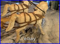 Ideal Toy Company Roy Rogers Stagecoach w Horses Driver Complete 1950s