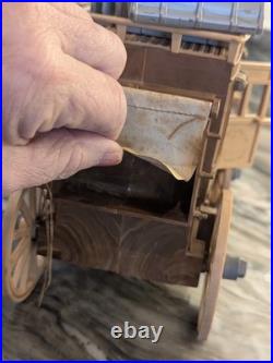 Ideal Toy Company Roy Rogers Stagecoach w Horses Driver Complete 1950s