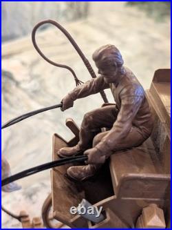 Ideal Toy Company Roy Rogers Stagecoach w Horses Driver Complete 1950s