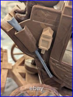 Ideal Toy Company Roy Rogers Stagecoach w Horses Driver Complete 1950s