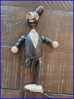 Ignatz Mouse ca. 1930's Wooden Jointed Toy Figure 5.5 LOT OF 2 Krazy Cat Mickey